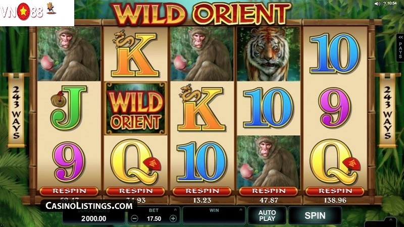 Trò chơi Wild Orient tại VN88