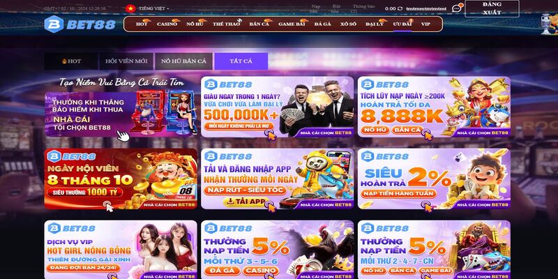 Chi tiết về các chương trình khuyến mãi của Bet88
