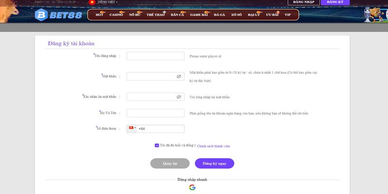 Hướng dẫn chi tiết nhận khuyến mãi Bet88